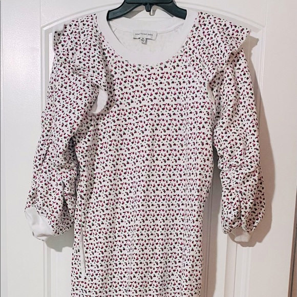 Something Navy Meghan Ruffle Sweatshirt Dress (M) - Picture 2 of 8